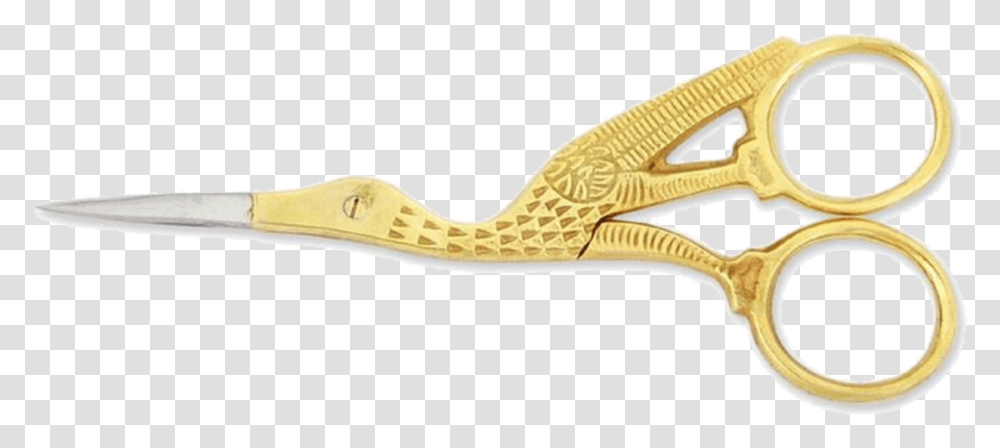Gold Stork Nipper, Scissors, Blade, Weapon Transparent Png