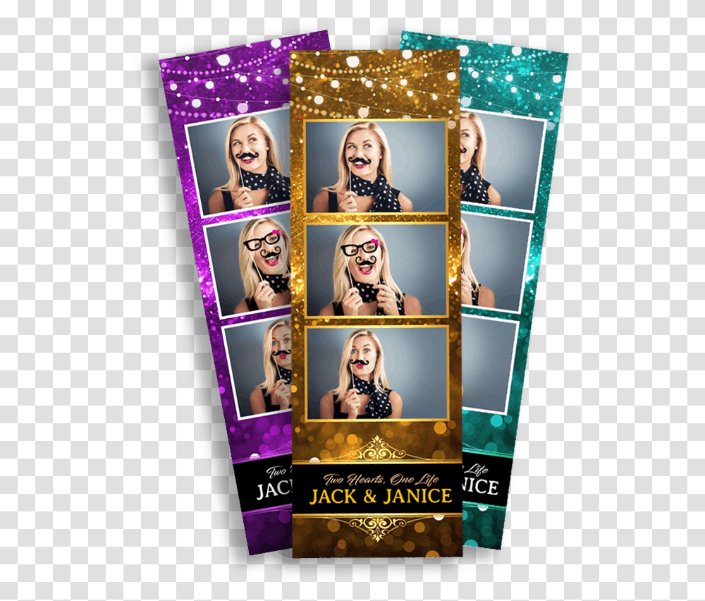 Gold Strip Black And Gold Photo Booth Template, Person, Human, Poster, Advertisement Transparent Png
