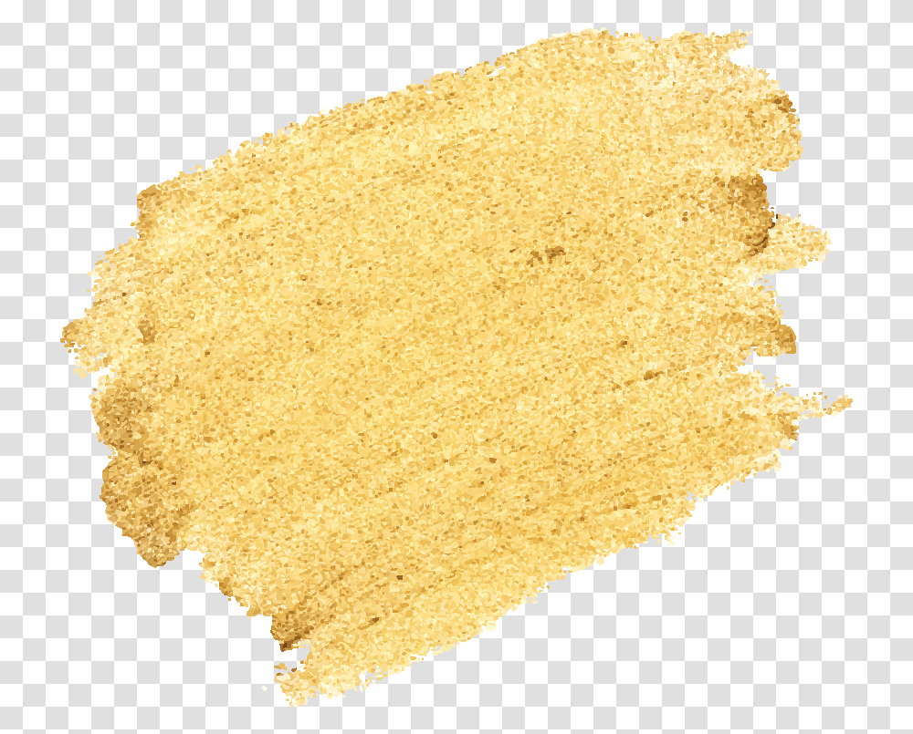 Gold Stroke, Bread, Food, Powder, Rug Transparent Png