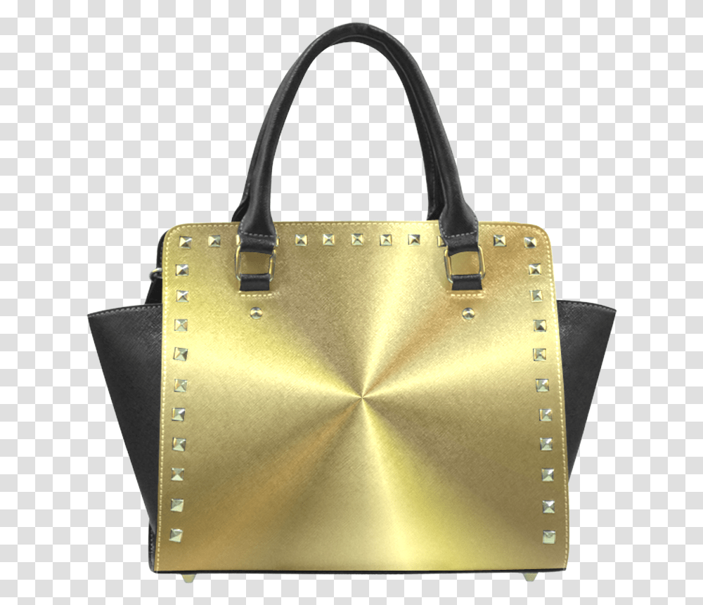 Gold Sun Rays Rivet Shoulder Handbag Handbag, Accessories, Accessory, Purse Transparent Png