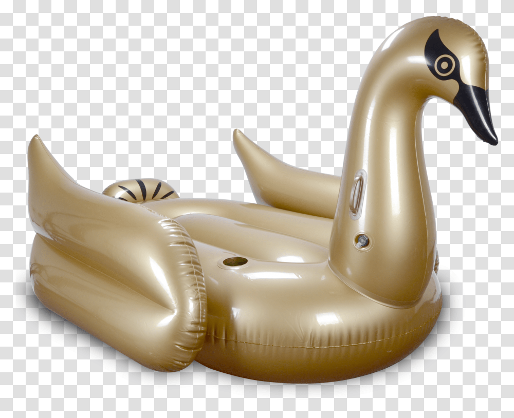 Gold Swan Pool Float Gold Floats, Sink Faucet, Inflatable, Furniture Transparent Png