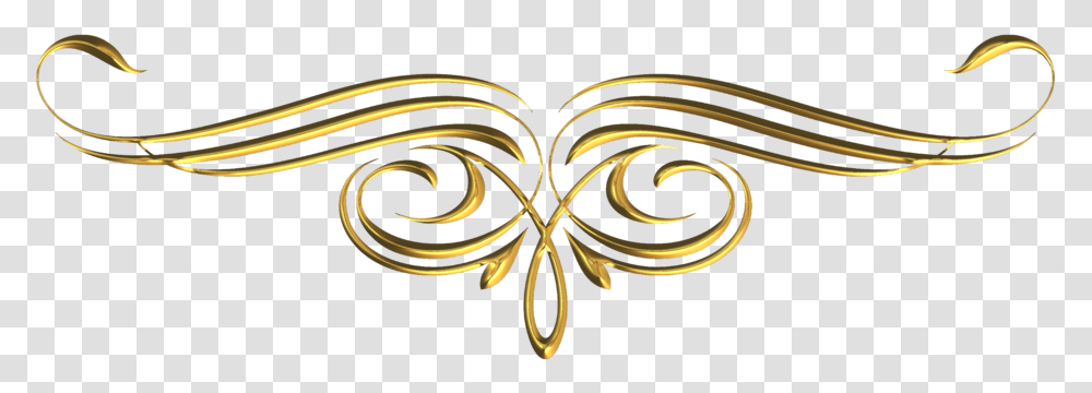 Gold Swirl Border Design Gold Dividers Line, Jewelry, Accessories, Accessory Transparent Png
