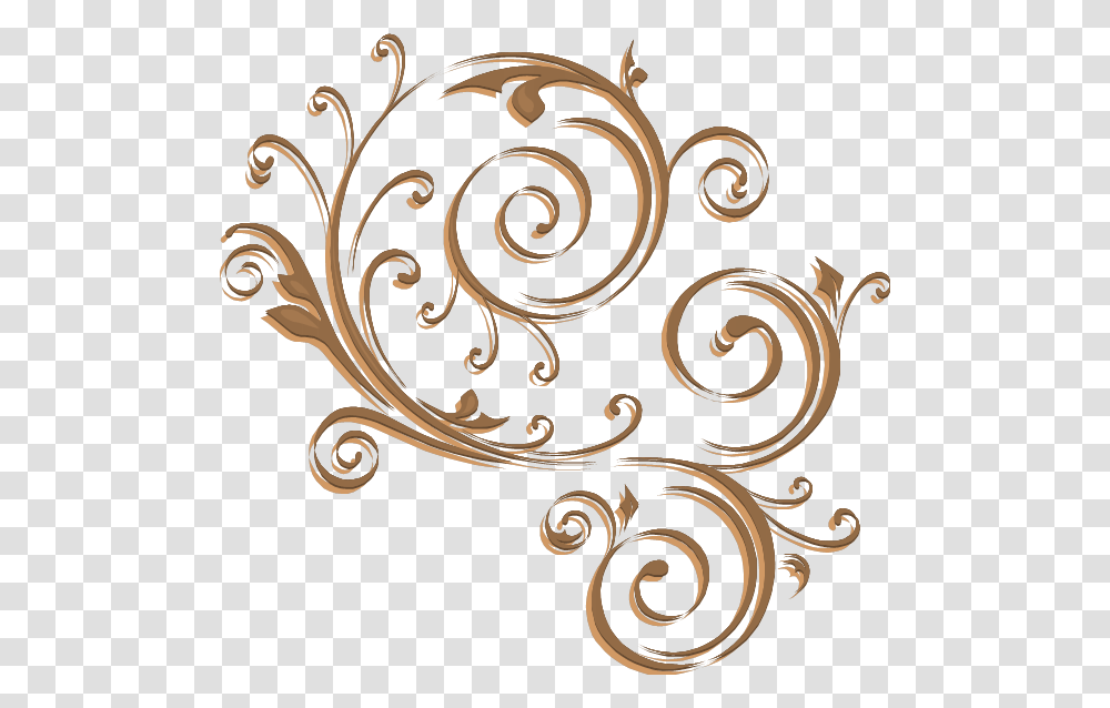 Gold Swirl Gold Swirls Background, Floral Design, Pattern Transparent Png