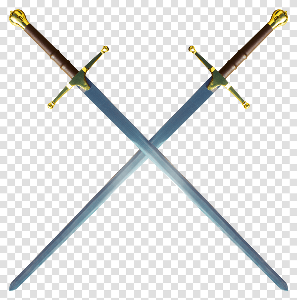 Gold Sword, Blade, Weapon, Weaponry Transparent Png