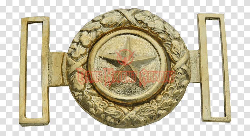 Gold Texas Star And Wreath Belt Buckle, Star Symbol, Emblem, Bronze Transparent Png