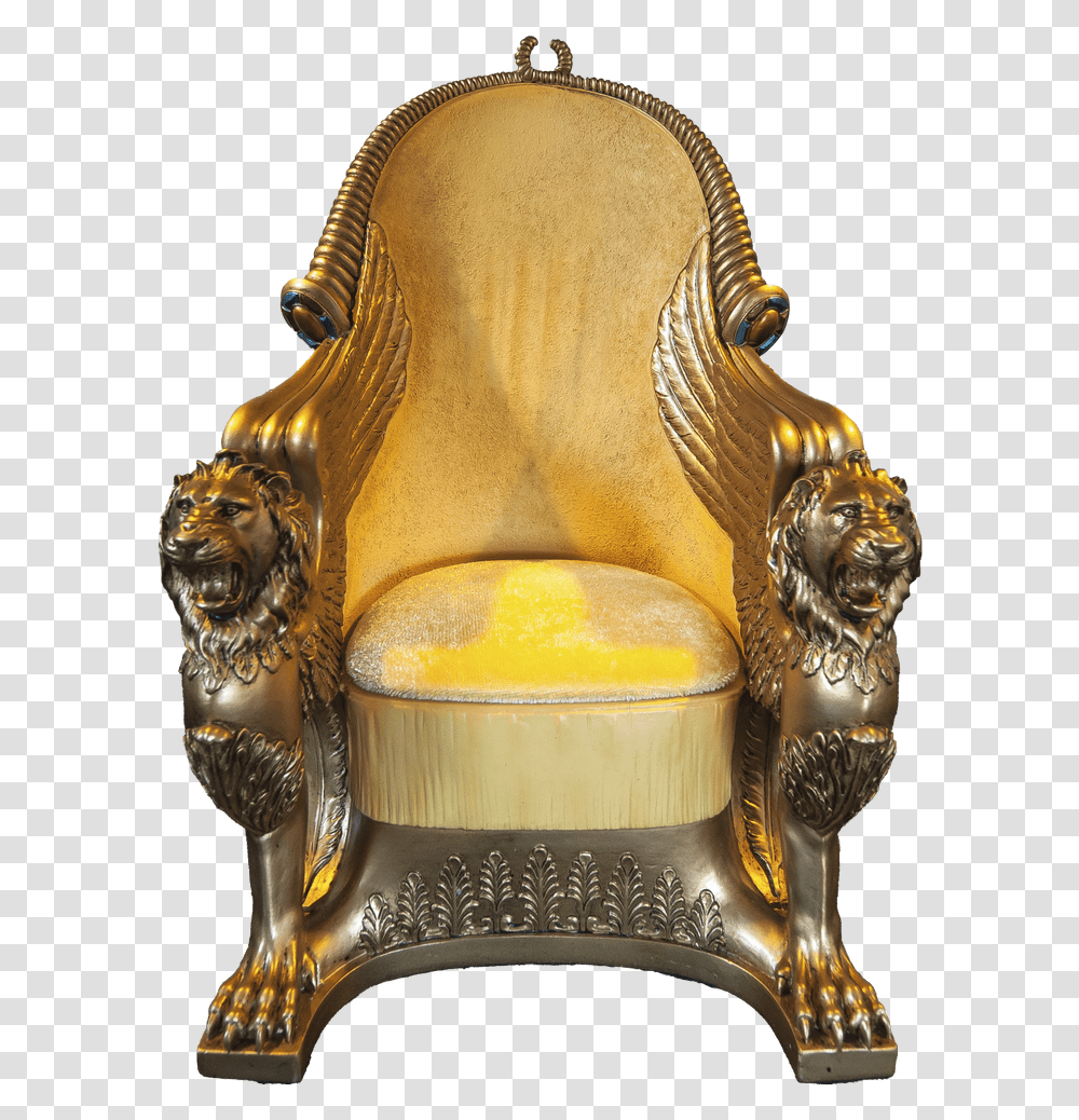 Gold Throne Image Golden Throne, Furniture, Sink Faucet, Armchair, Couch Transparent Png