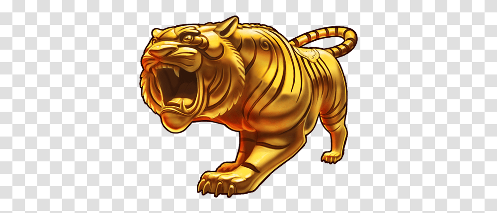 Gold Tiger 4 Image Gold Tiger Logo, Dragon, Wildlife, Mammal, Animal Transparent Png