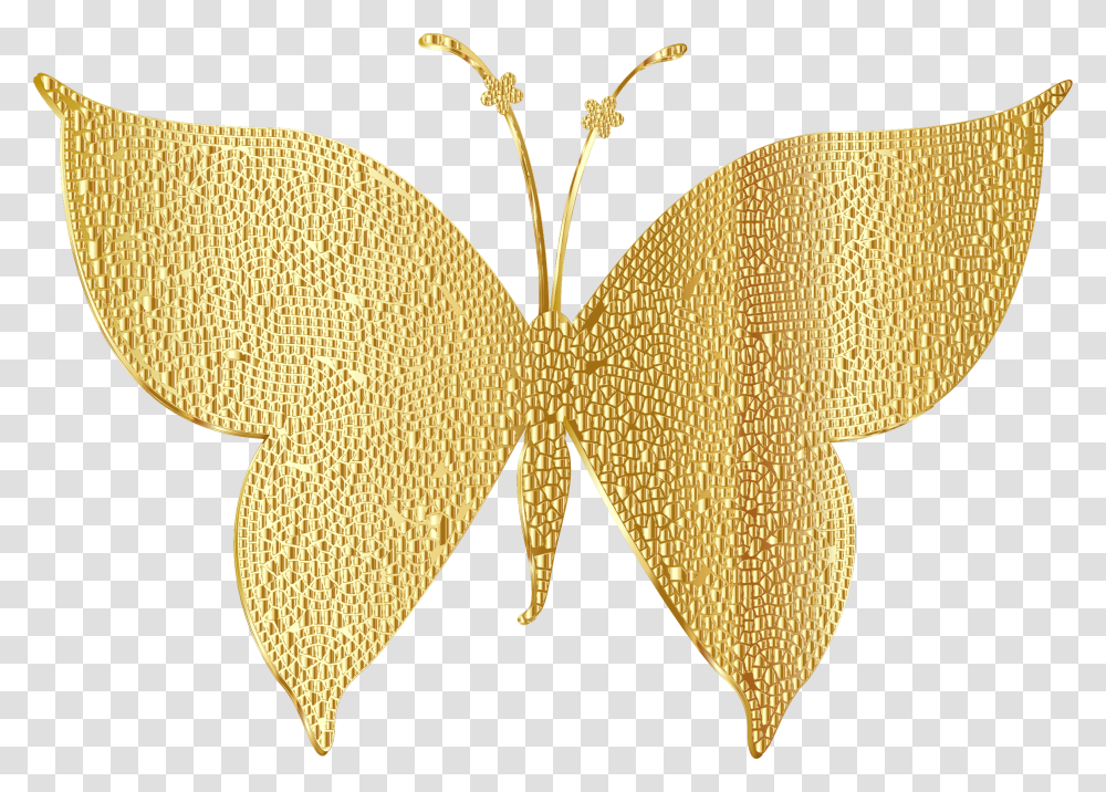 Gold Tiled Butterfly Clip Arts Background Gold Butterfly, Chandelier, Lamp, Pattern, Animal Transparent Png