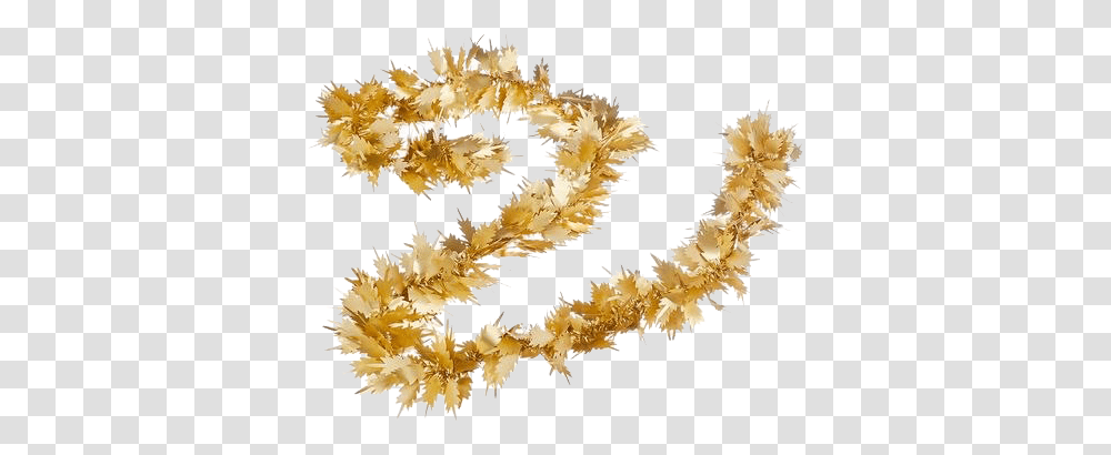 Gold Tinsel Image Mart Gold Tinsel, Plant, Tree, Ornament, Flower Transparent Png