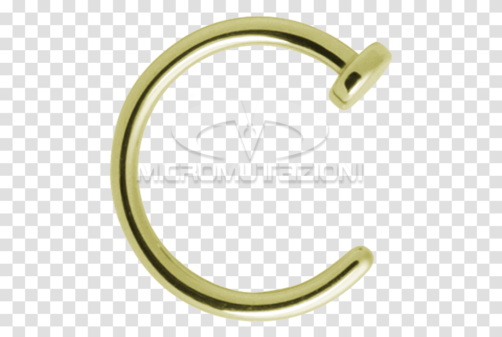 Gold Titanium Open Nostril Ring Nose Piercing, Logo, Symbol, Trademark, Label Transparent Png