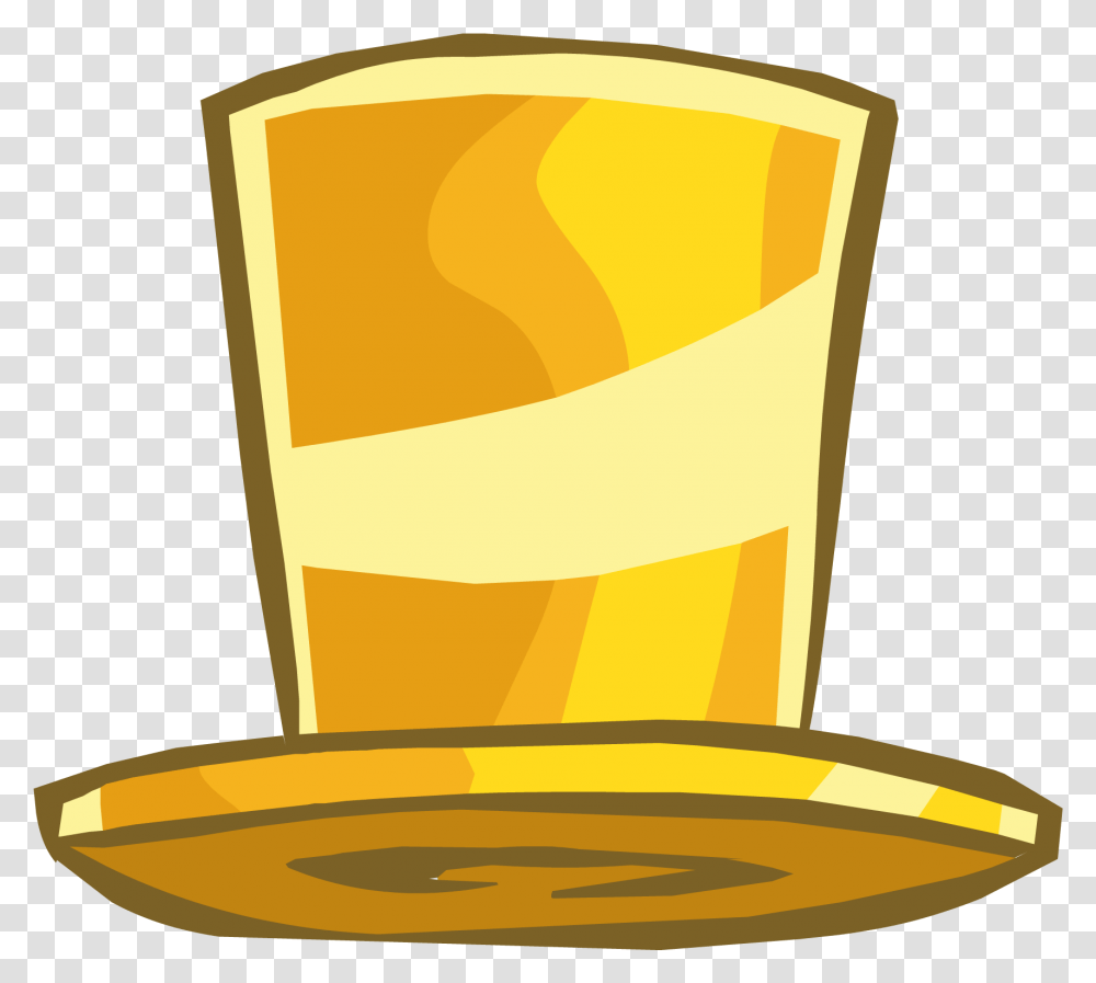 Gold Top Hat Cartoon Gold Top Hat, Juice, Beverage, Drink, Glass Transparent Png