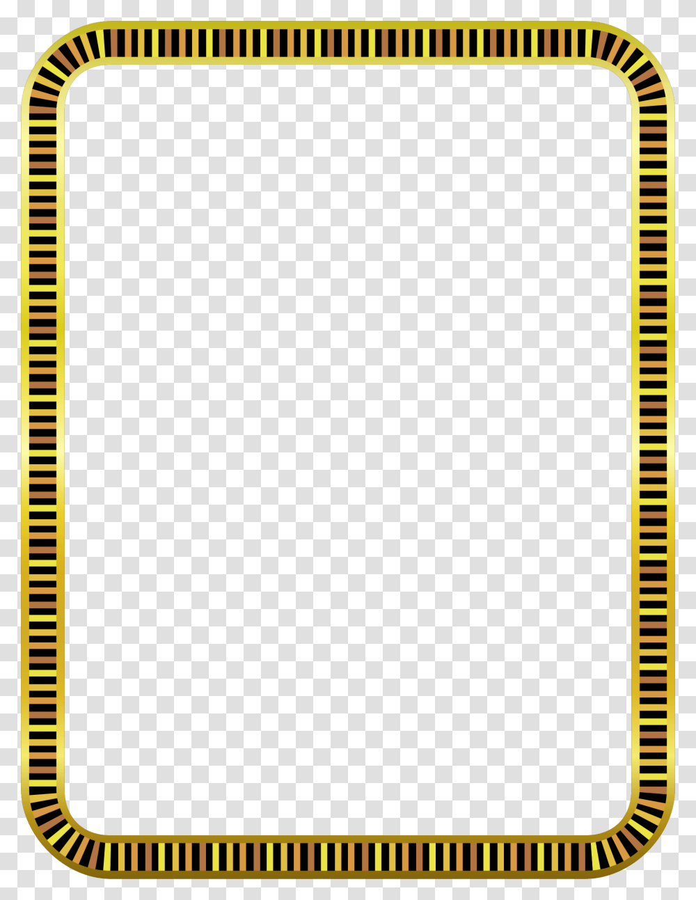 Gold Tracks Border Icons, Page, Mansion, Housing Transparent Png
