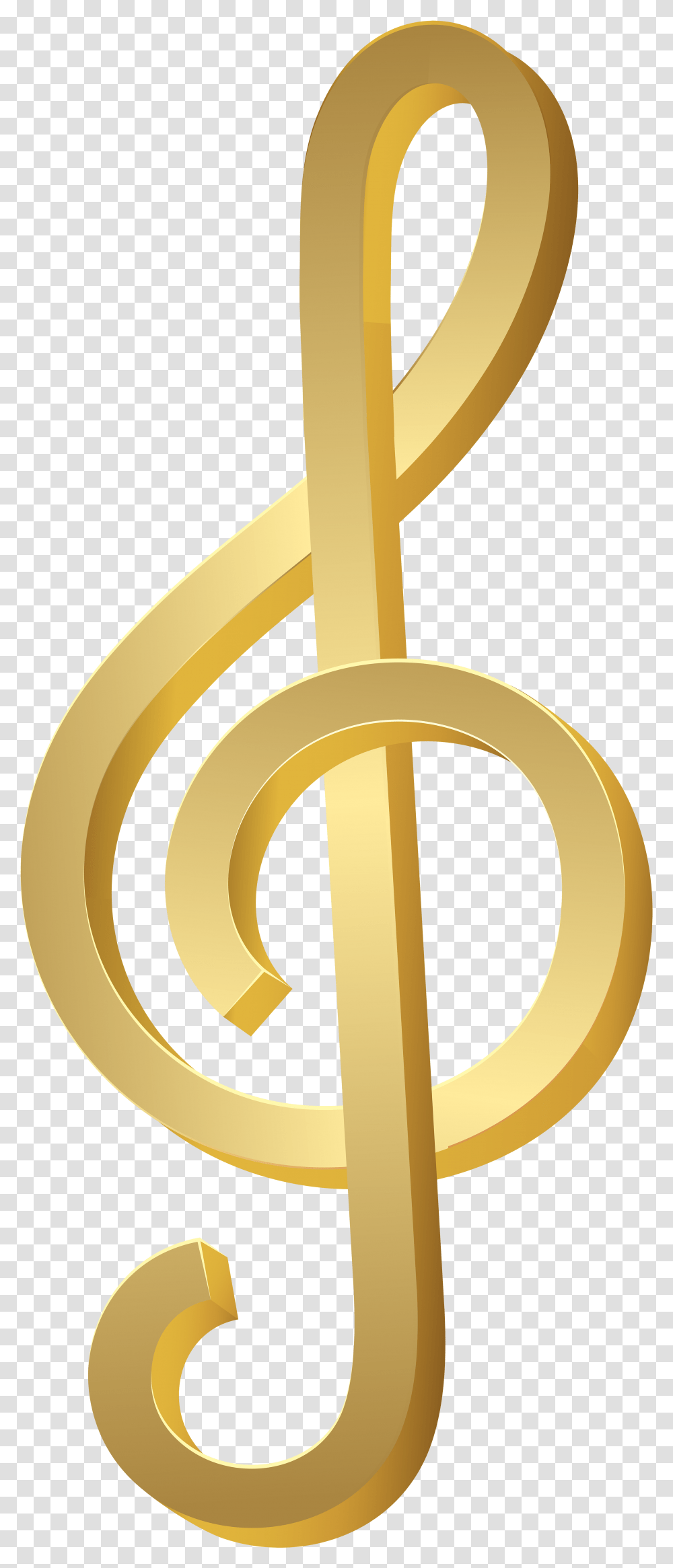 Gold Treble Clef, Trumpet, Horn, Brass Section, Musical Instrument Transparent Png