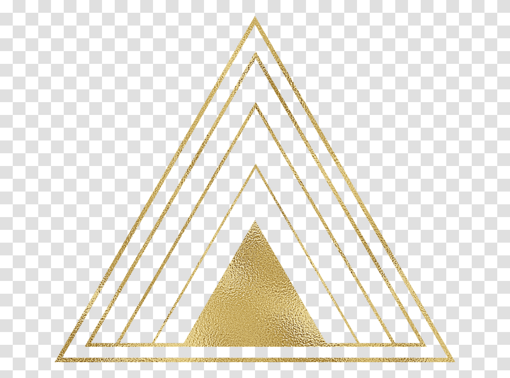 Gold Triangle Frame Outline Edit Background Design Transparent Png