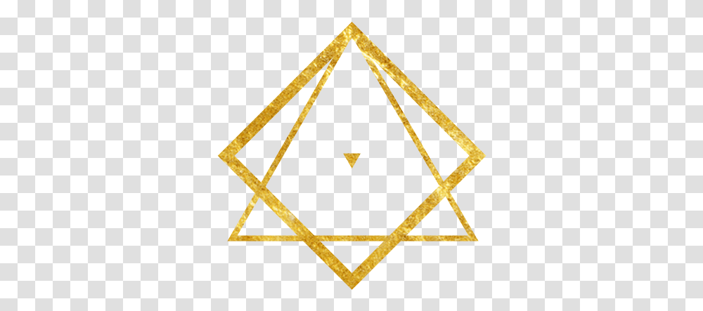 Gold Triangle, Star Symbol, Rug Transparent Png