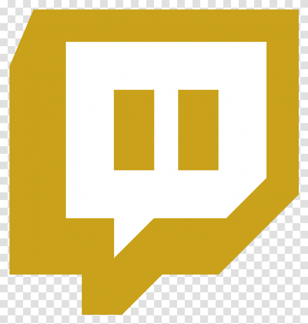 Gold Twitch Logo Download Twitch Icon Background, Sign, First Aid Transparent Png