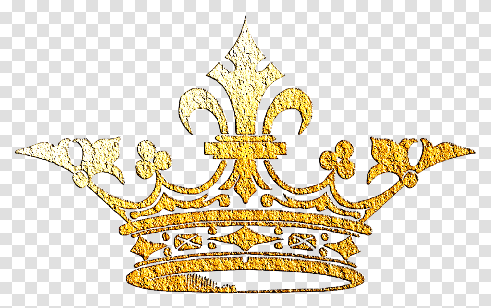 Gold - Wings Of Whimsy King Easy Crown Drawing, Cross, Symbol, Accessories, Accessory Transparent Png