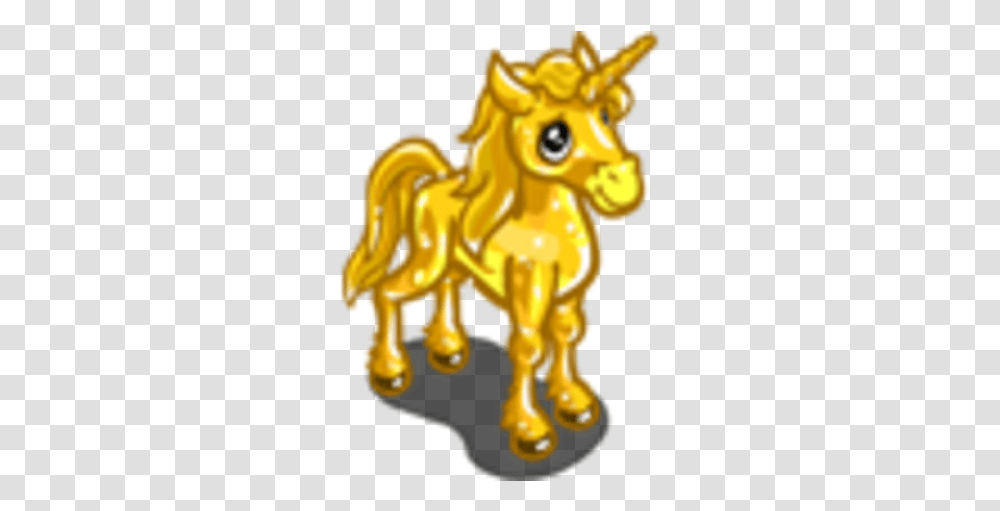 Gold Unicorn Foal Unicorn Foal Farmville, Chess, Game, Mammal, Animal Transparent Png
