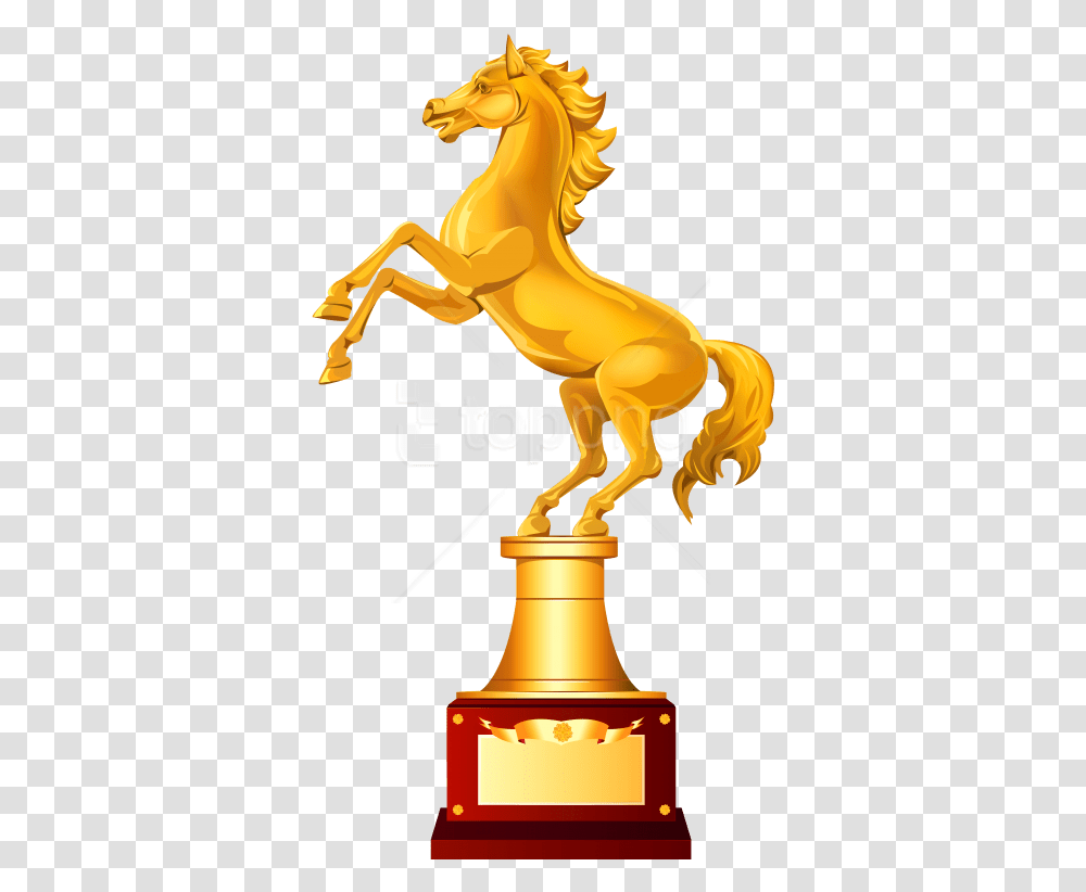 Gold Unicorn Free Trophy Horse Images Golden Horse Awards Trophy, Mammal, Animal, Symbol, Emblem Transparent Png