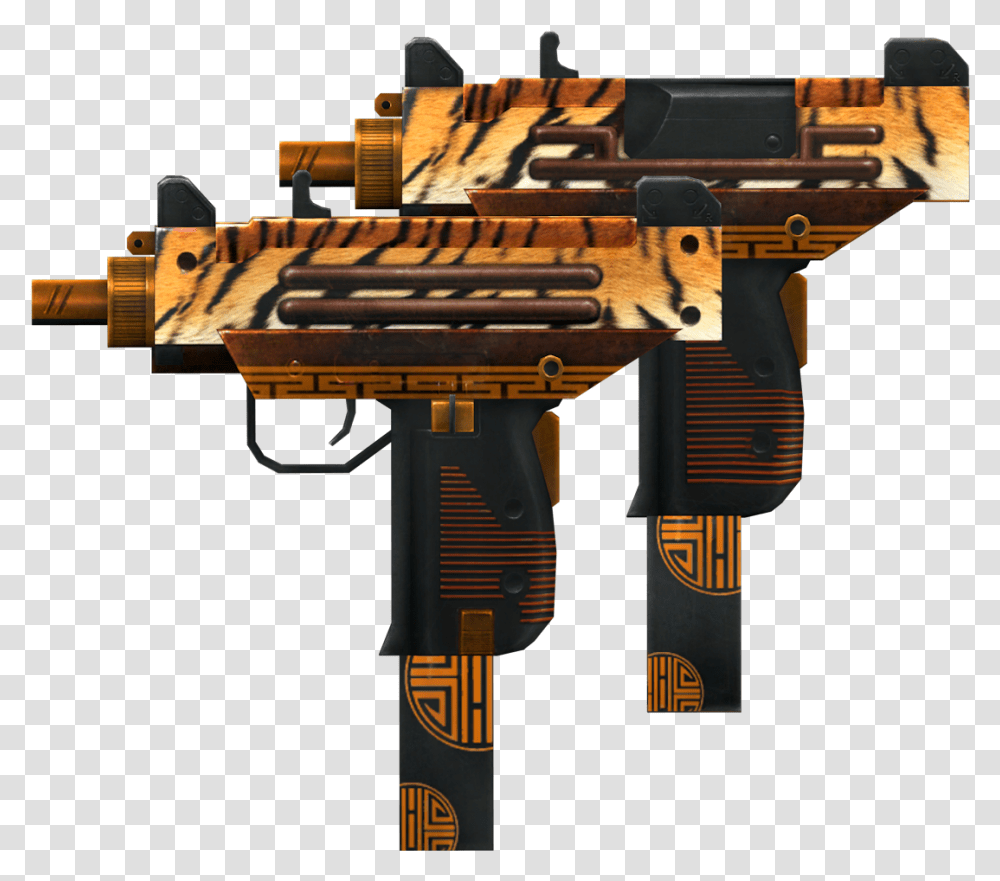 Gold Uzi Gold Uzi, Gun, Weapon, Weaponry, Rifle Transparent Png