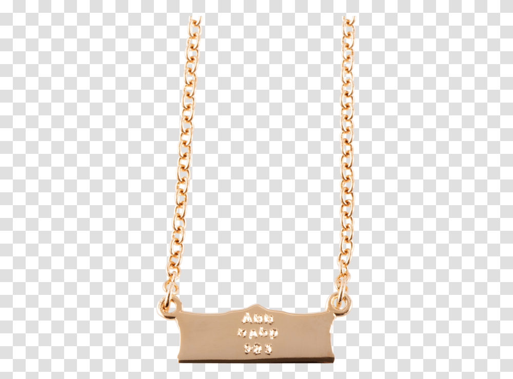 Gold Vermeil White House Charm NecklacequotData Image Chain, Hip Transparent Png