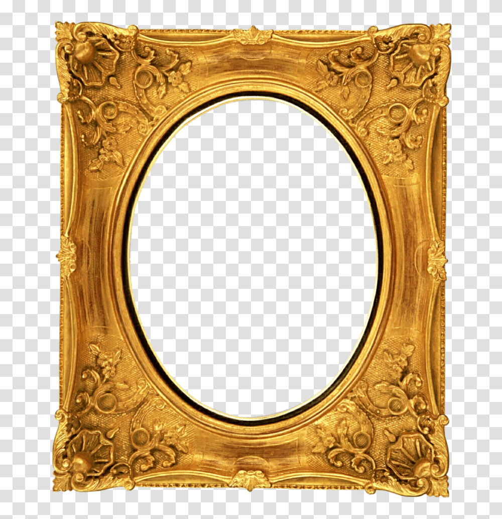 Gold Victorian Frame, Painting, Oval, Mirror Transparent Png