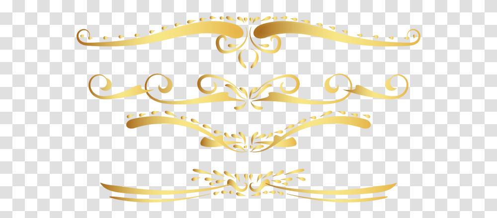 Gold Vintage Border Set 2 By Awire Golden Border Vintage, Floral Design, Pattern, Graphics, Art Transparent Png