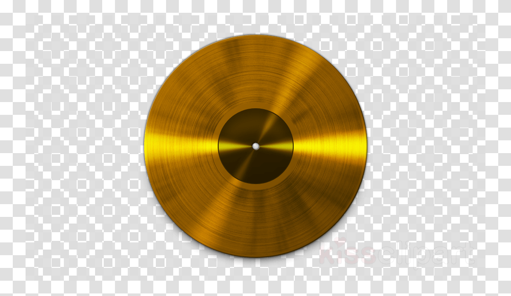 Gold Vinyl Record, Lamp, Gong, Musical Instrument Transparent Png