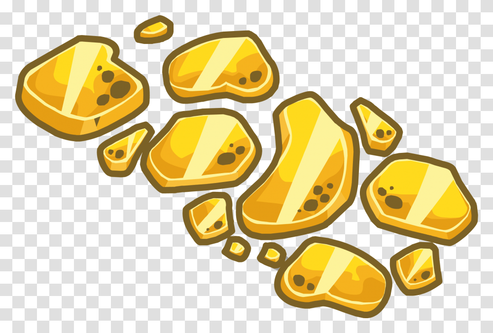 Gold Walkway Club Penguin Wiki Fandom Easy Gold Nugget Drawing, Plant, Food, Fruit, Produce Transparent Png