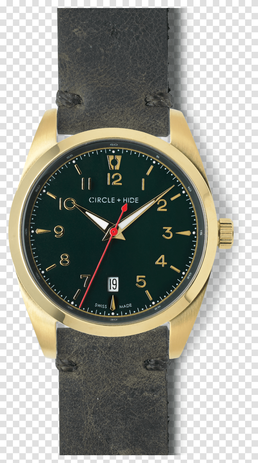 Gold Watch Green Dial Distressed Brown Leather Band Vincero Chrono S Rose Gold, Wristwatch, Clock Tower, Architecture, Building Transparent Png