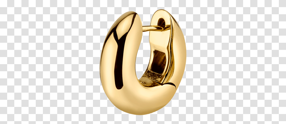 Gold Wide Hoop 4 Earring Solid, Sandal, Footwear, Clothing, Apparel Transparent Png