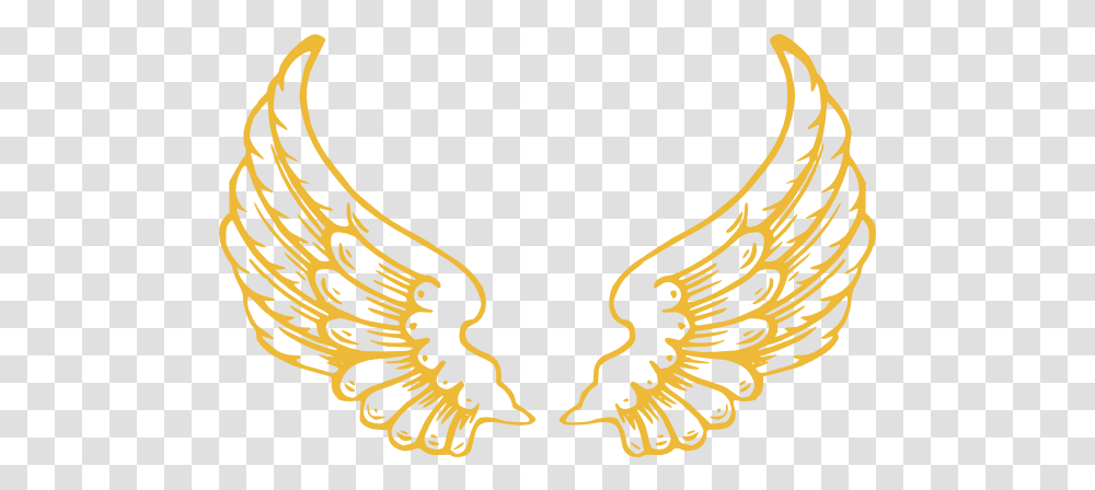 Gold Wings Clipart Gold Wings Vector, Symbol, Emblem, Logo, Trademark Transparent Png