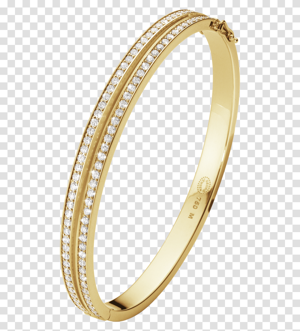Gold With Brilliant Cut Diamonds George Jensen Armring, Jewelry, Accessories, Accessory, Bangles Transparent Png