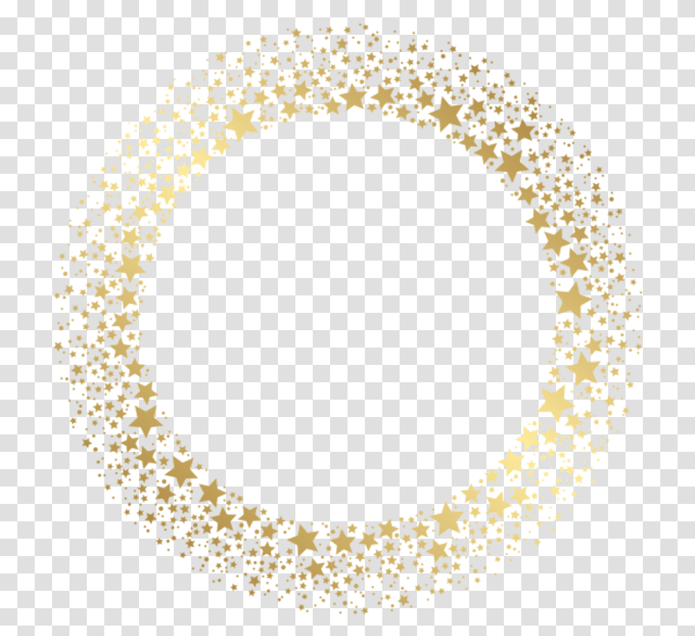 Gold Wreath Circle Gold Sparkles, Moon, Outer Space, Night, Astronomy Transparent Png