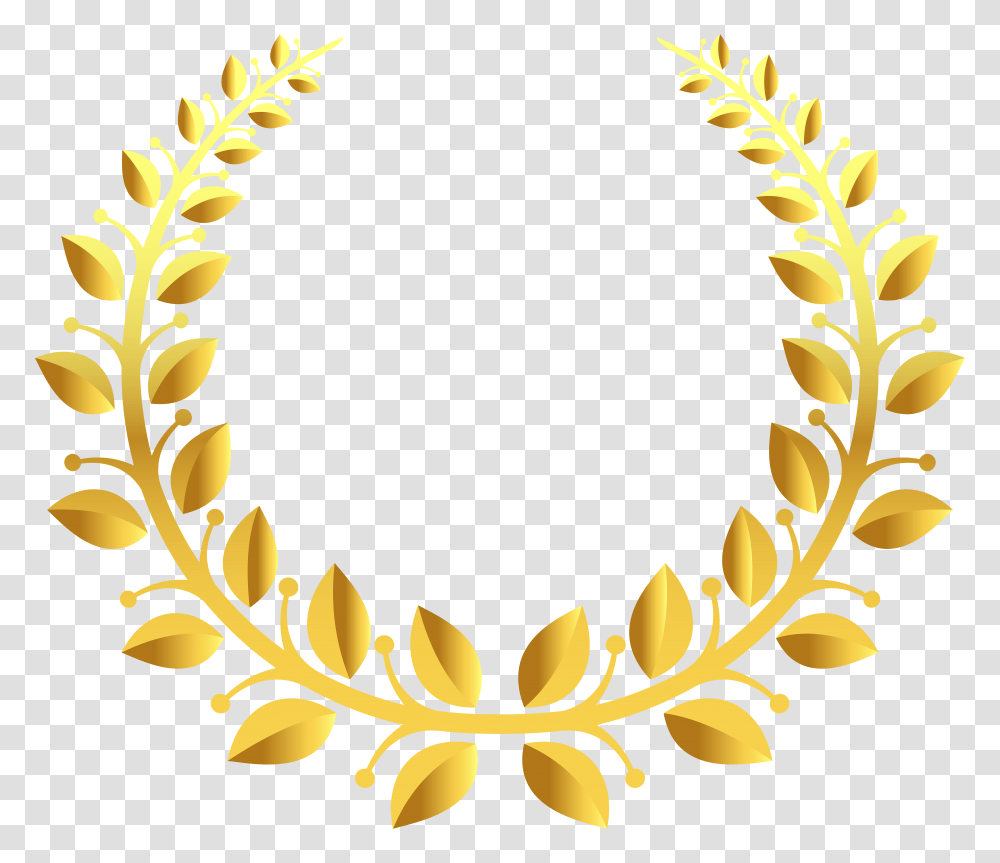 Gold Wreath, Lamp, Number Transparent Png