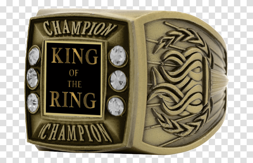 Gold Wrestling Championship Ring K2 Awards And Apparel Championship Ring, Buckle, Clock Tower, Architecture, Building Transparent Png