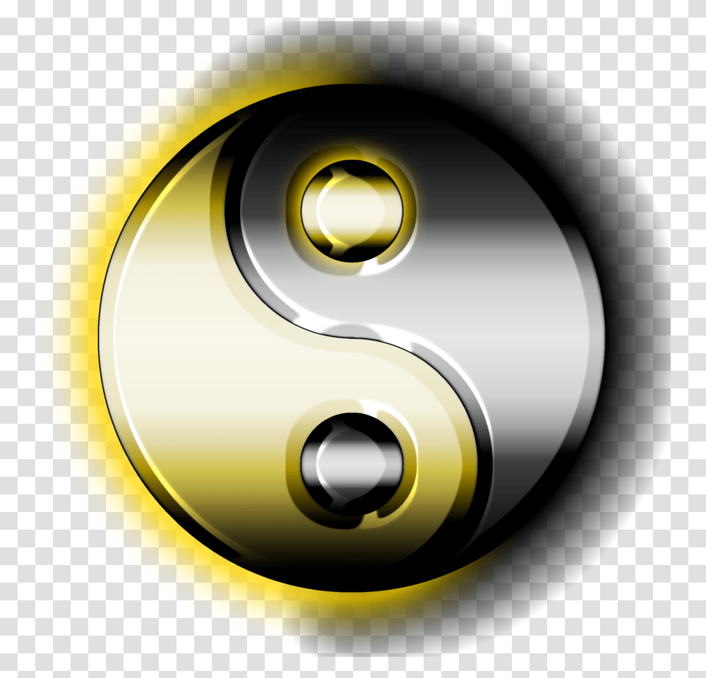 Gold Yin Yang, Security, Lock Transparent Png