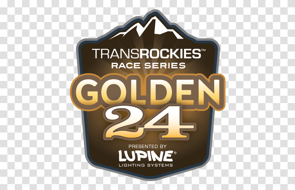 Golden 24 Logo C Presented By Lupine, Label, Sticker, Number Transparent Png