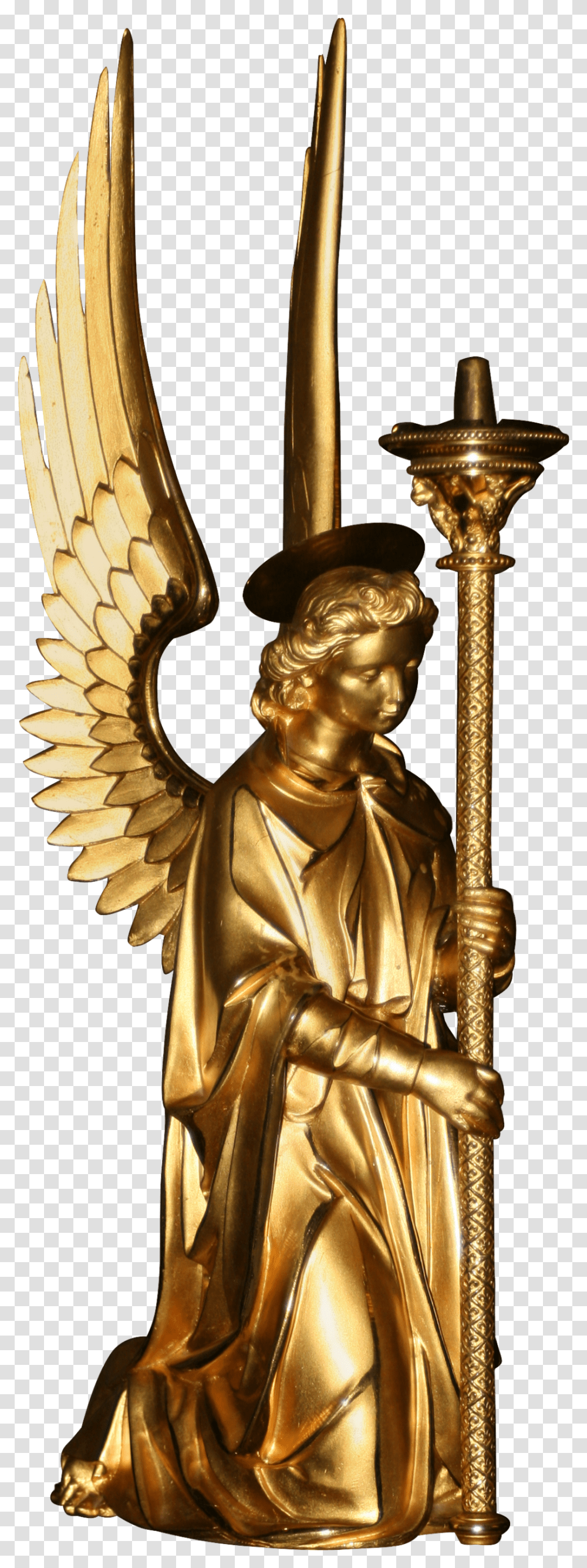 Golden Angel Img Mob Sculpture, Bronze, Architecture, Building Transparent Png