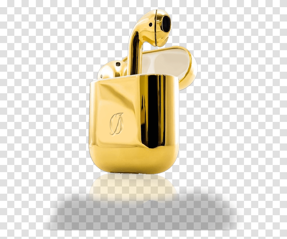 Golden Apple 24k Gold Airpods, Lamp, Lock, Bag Transparent Png