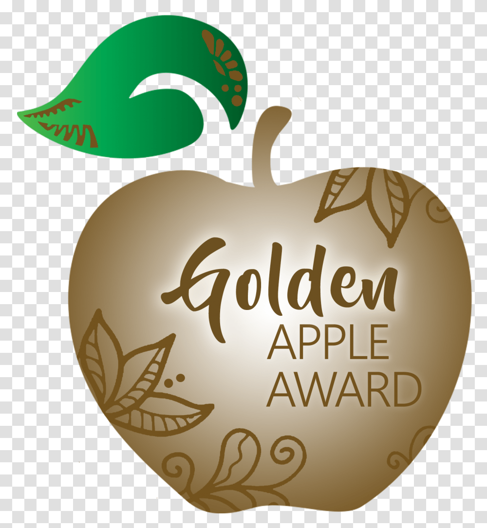 Golden Apple Award Portable Network Graphics, Plant, Text, Label, Food Transparent Png