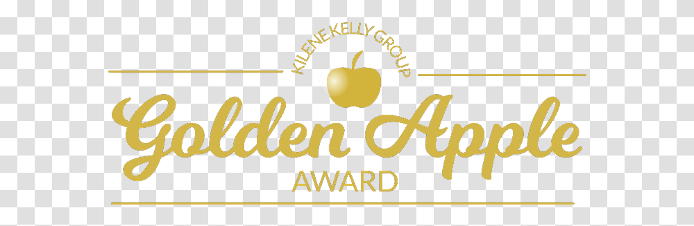 Golden Apple - Kilene Kelly Group Apple Logo Gold, Text, Alphabet, Label, Word Transparent Png