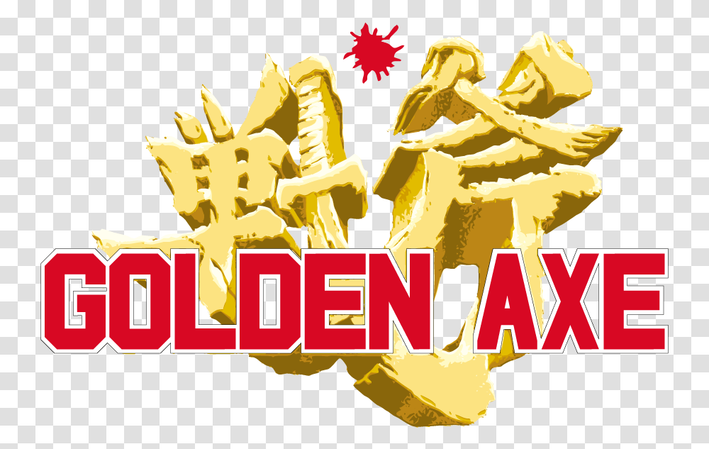 Golden Axe Sega Logo, Food, Plant, Poster Transparent Png