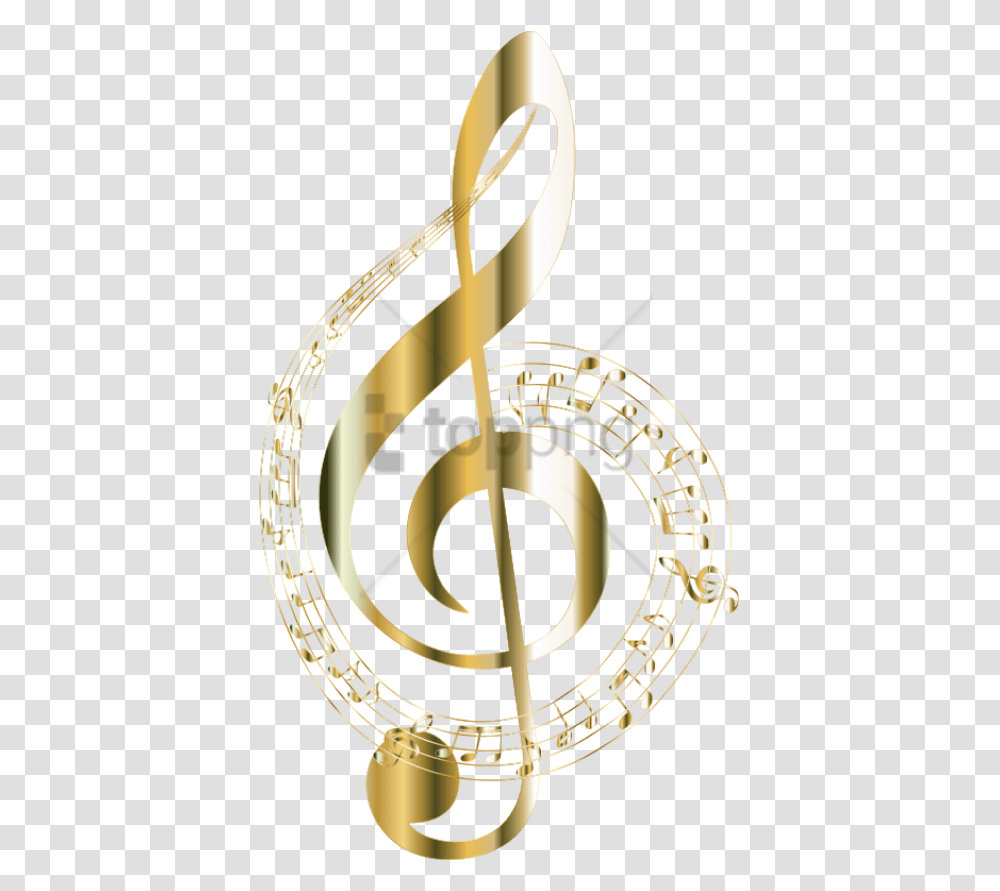 Golden Background Music Notes, Lamp, Sundial, Armor Transparent Png