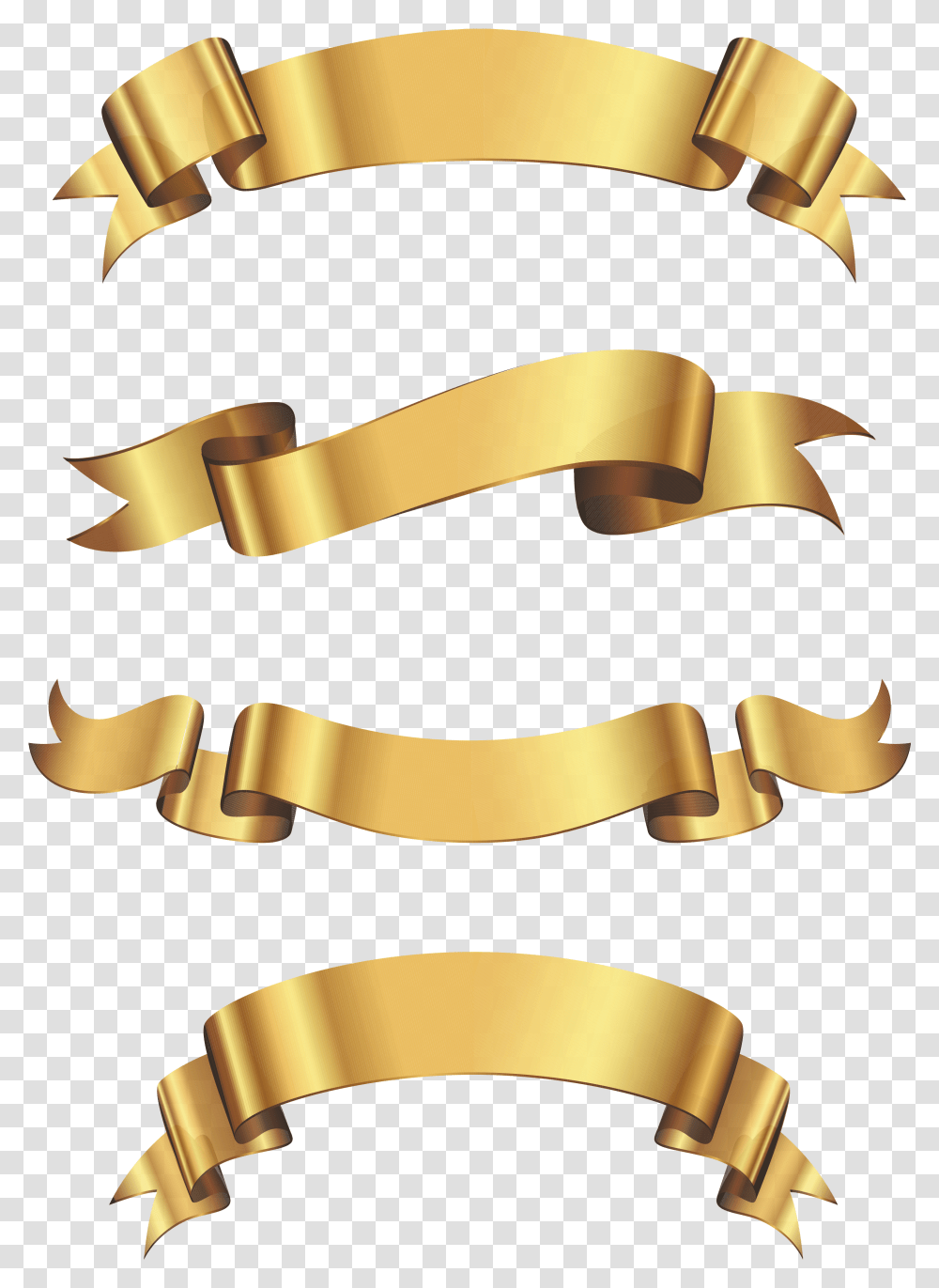 Golden Banner Transparent Png