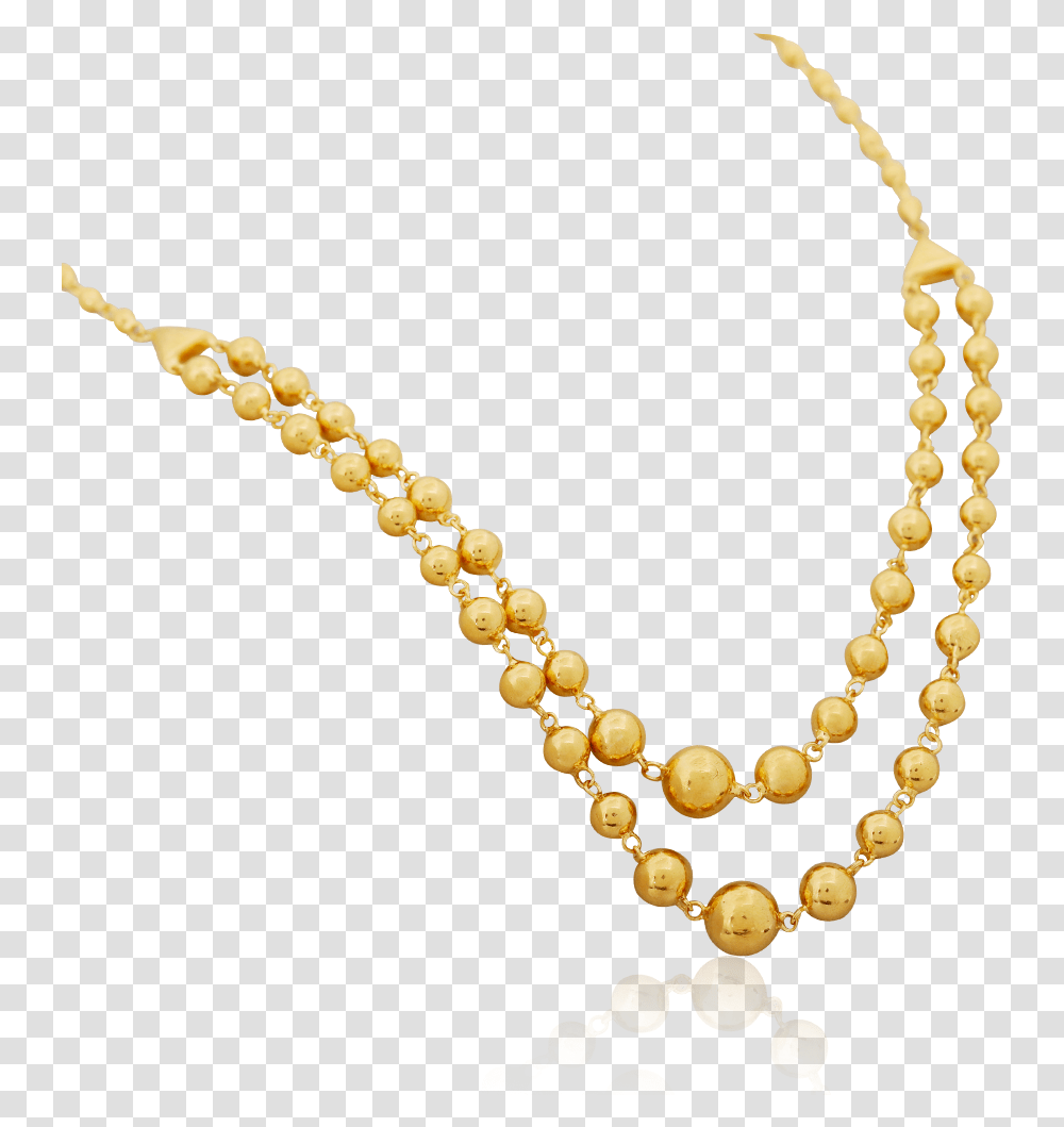 Golden Beaded Beauty Necklace Necklace, Bead Necklace, Jewelry, Ornament, Accessories Transparent Png