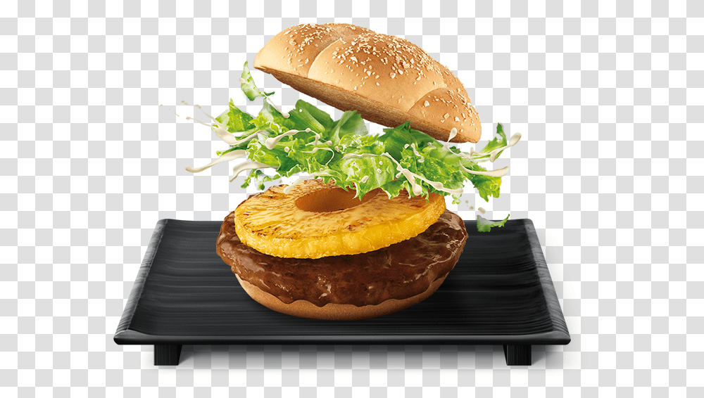 Golden Beef Samurai Burger 29 Oct 2015 Onward Patty, Food, Plant, Produce, Fruit Transparent Png