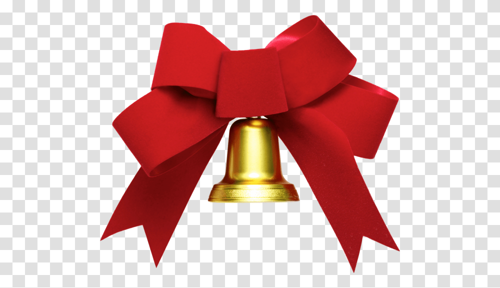 Golden Bell Red Ribbon Free Download Ribbon Bell, Paper, Lamp, Lampshade Transparent Png
