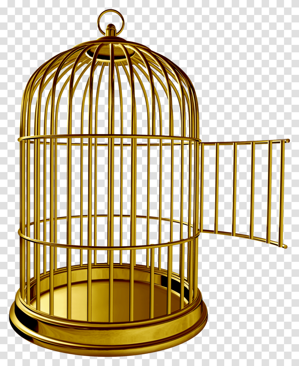 Golden Bird Cage Image Golden Bird Cage, Gate, Trophy, Logo Transparent Png