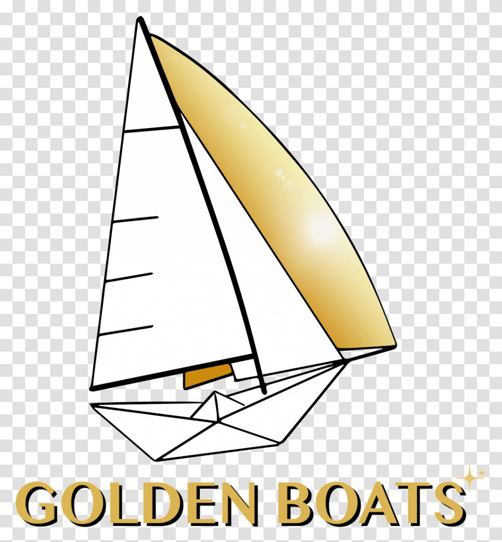 Golden Boats Sail, Sailboat, Vehicle, Transportation, Watercraft Transparent Png